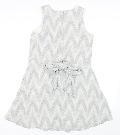 Gap Womens Blue Polka Dot  Skater Dress  Size L