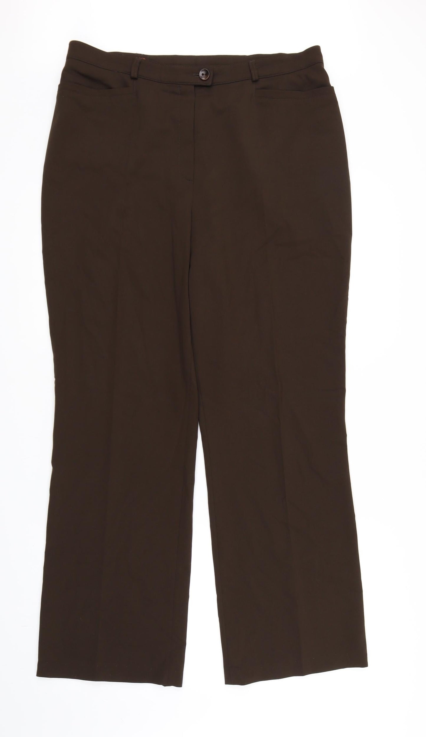 Womens UK Size 35 in Basler Regular Fit  Brown Trousers