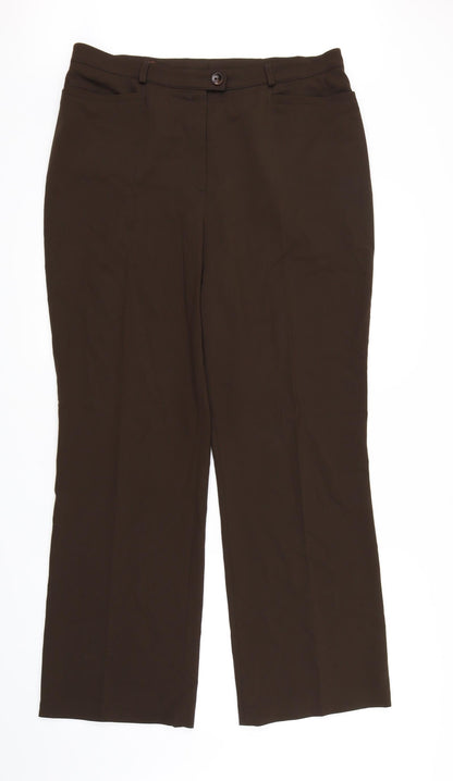 Womens UK Size 35 in Basler Regular Fit  Brown Trousers