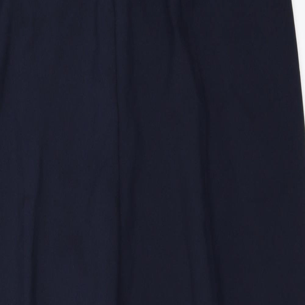 Womens UK Size 23 Preworn Regular Fit  Blue Trousers