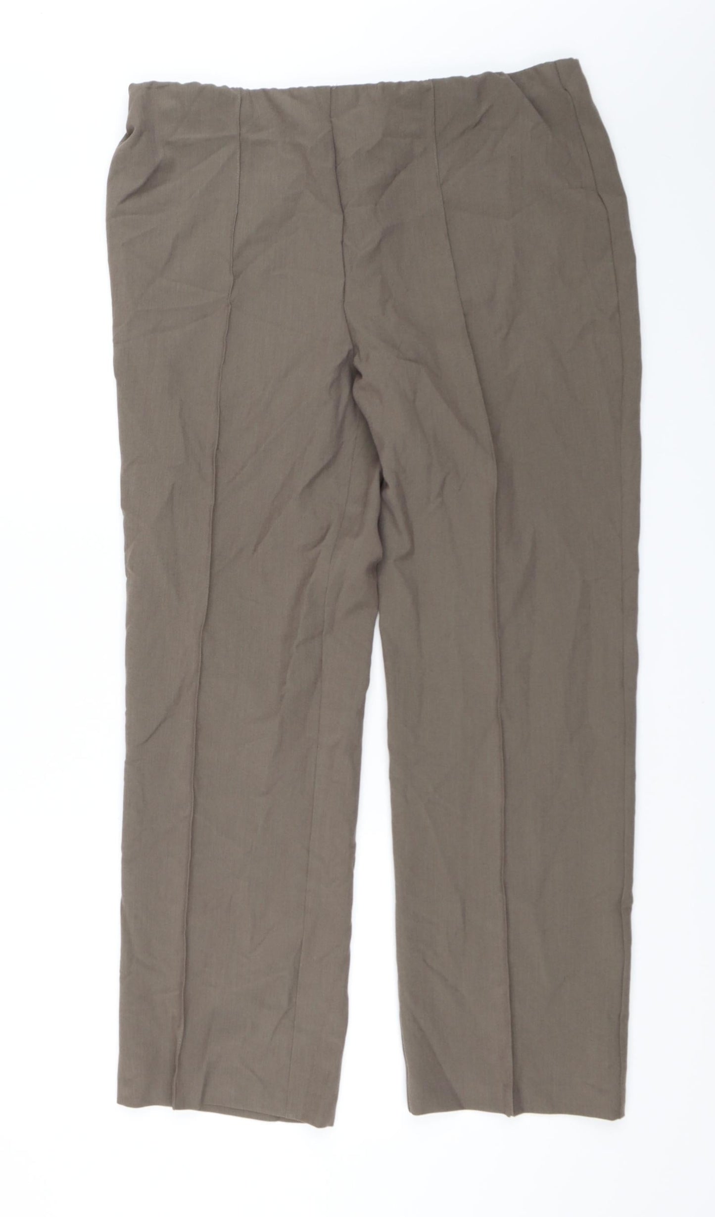 BM Collection Womens Brown   Trousers  Size 16 L30 in