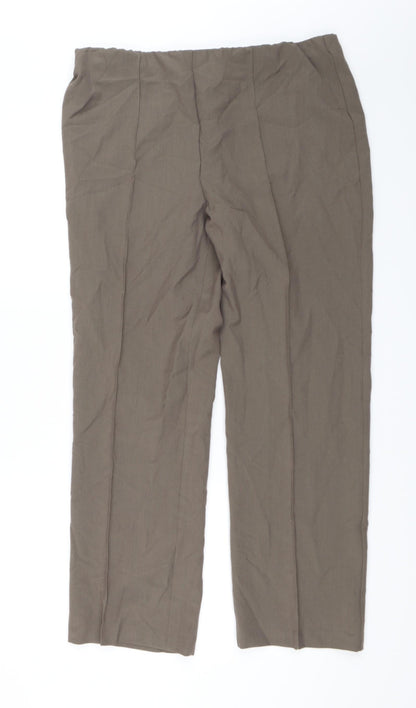BM Collection Womens Brown   Trousers  Size 16 L30 in