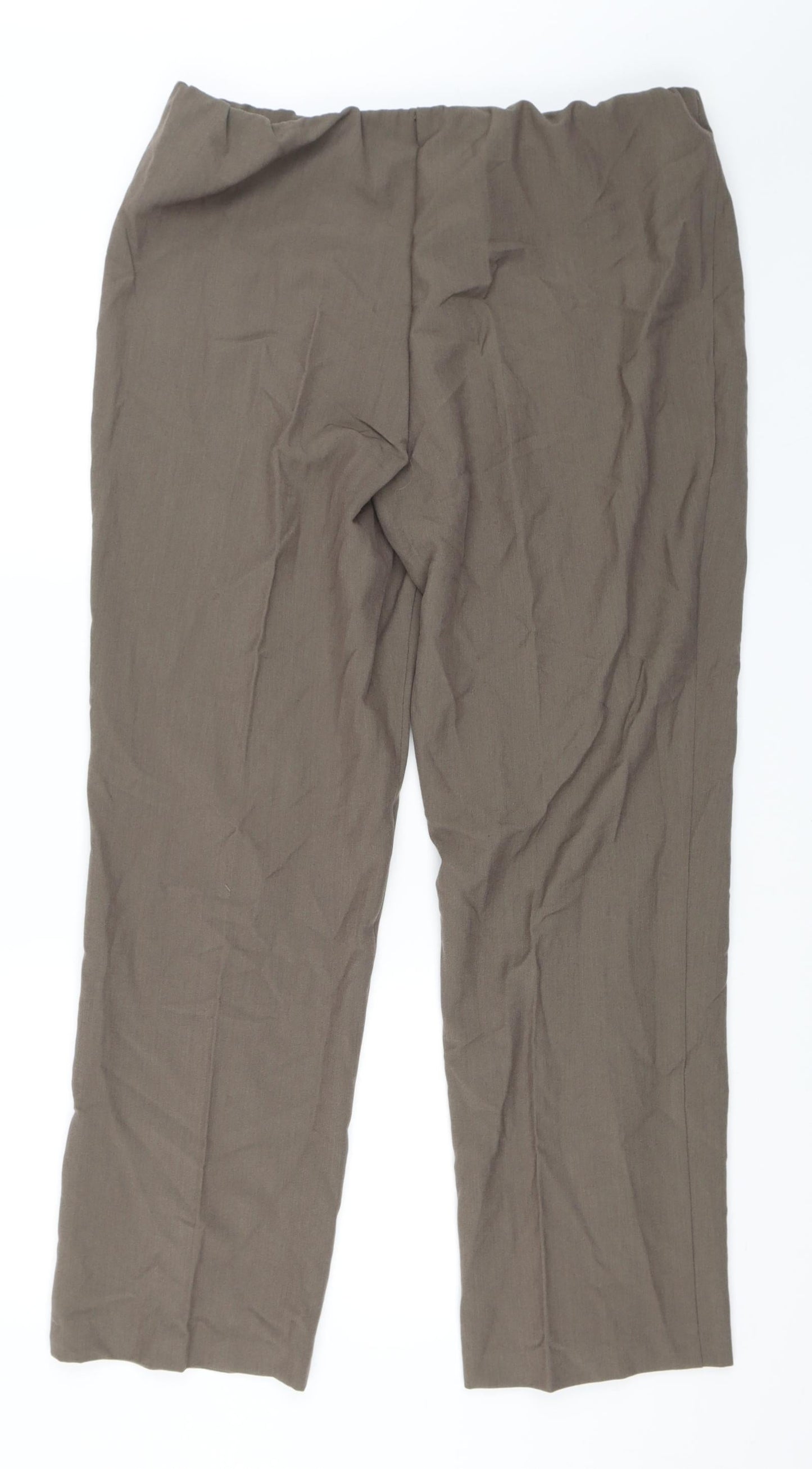 BM Collection Womens Brown   Trousers  Size 16 L30 in