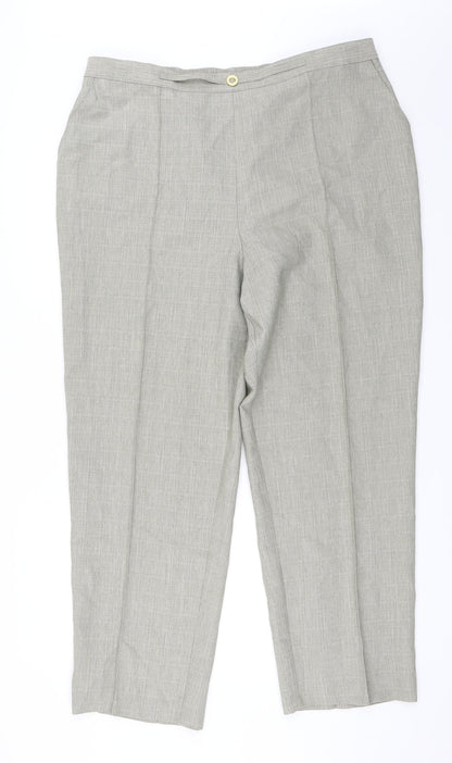 Womens UK Size 20 Marks and Spencer Regular Fit  Green Trousers