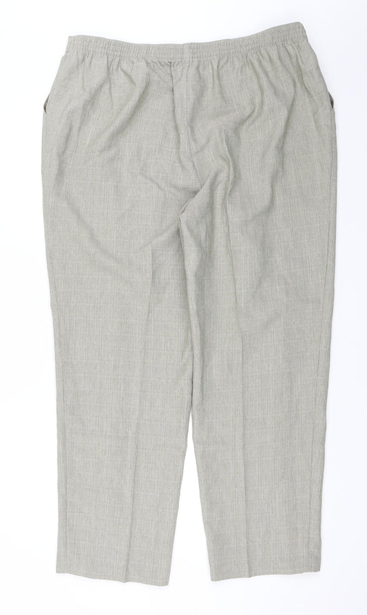 Womens UK Size 20 Marks and Spencer Regular Fit  Green Trousers
