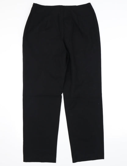 Womens UK Size 12 Marks and Spencer Regular Fit  Black Trousers