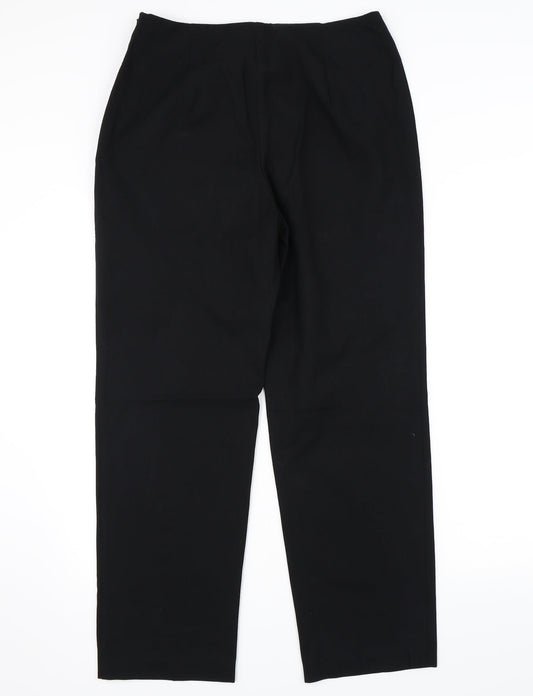 Womens UK Size 12 Marks and Spencer Regular Fit  Black Trousers
