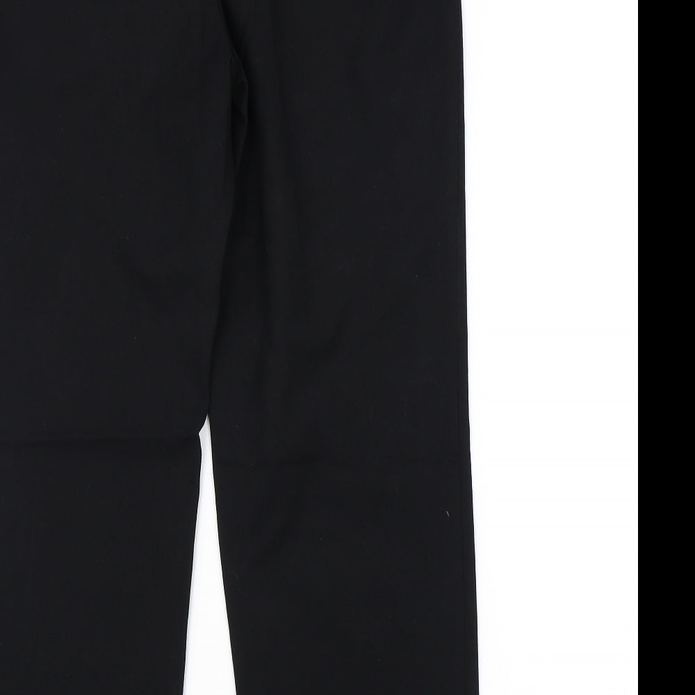 Womens UK Size 12 Marks and Spencer Regular Fit  Black Trousers