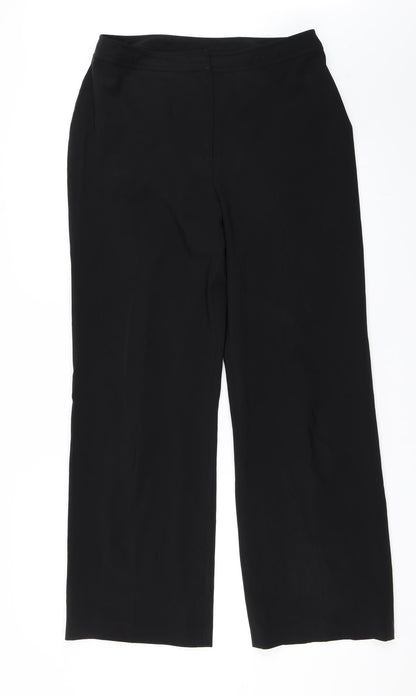 AMARANTO Womens Black   Trousers  Size 14 L29 in