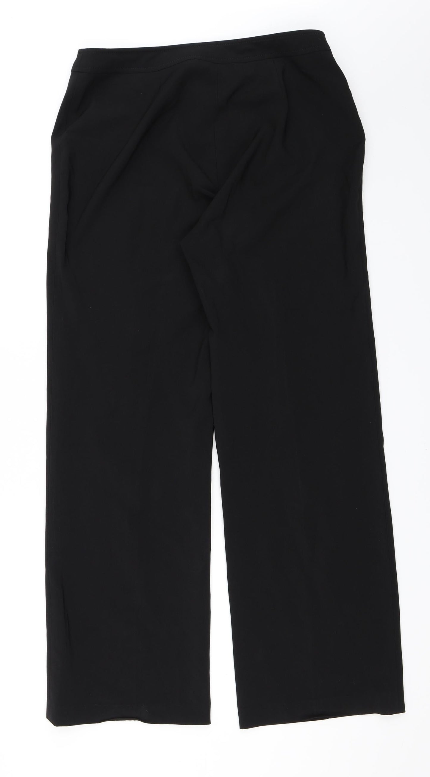 AMARANTO Womens Black   Trousers  Size 14 L29 in
