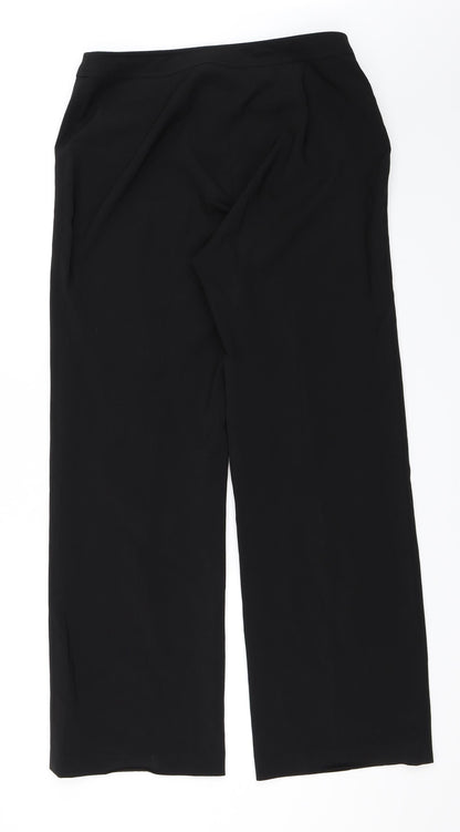 AMARANTO Womens Black   Trousers  Size 14 L29 in