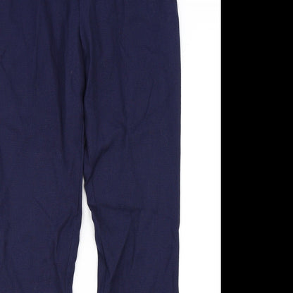 Womens UK Size S Zara Regular Fit  Blue Trousers