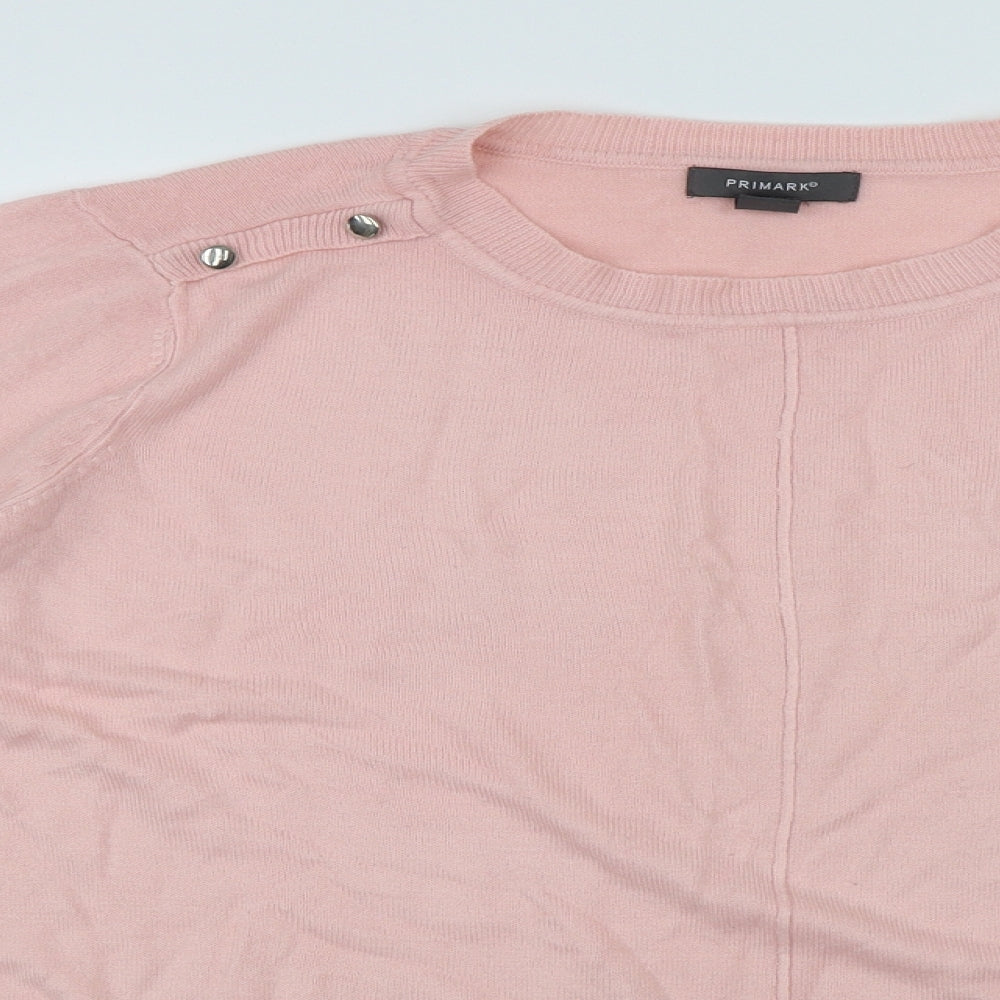 Primark Womens Pink   Pullover Jumper Size L