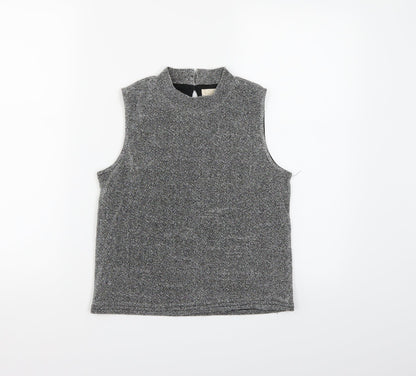 Primark Girls Silver   Cropped Tank Size 11-12 Years