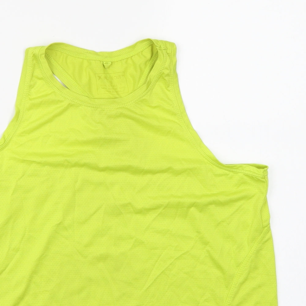 Workout Womens Green   Basic Tank Size 10
