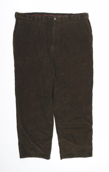 Hagar Mens Brown  Corduroy Trousers   L28 in