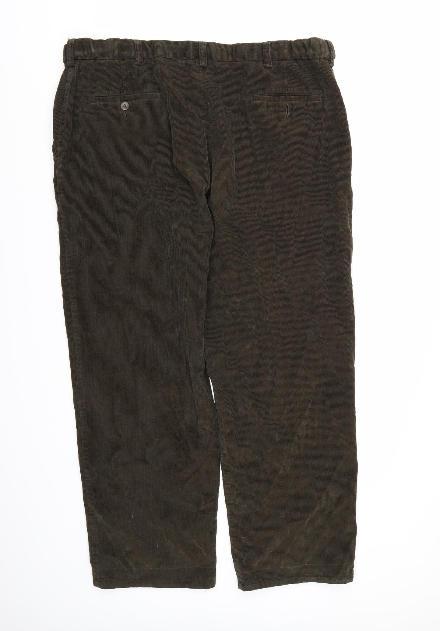 Hagar Mens Brown  Corduroy Trousers   L28 in