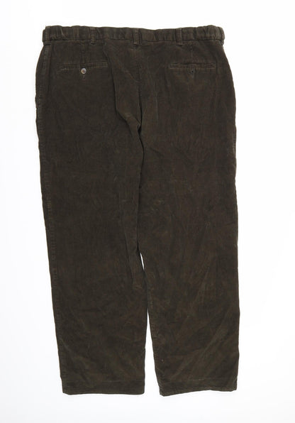 Hagar Mens Brown  Corduroy Trousers   L28 in