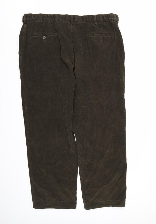 Hagar Mens Brown  Corduroy Trousers   L28 in