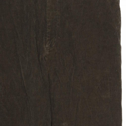 Hagar Mens Brown  Corduroy Trousers   L28 in