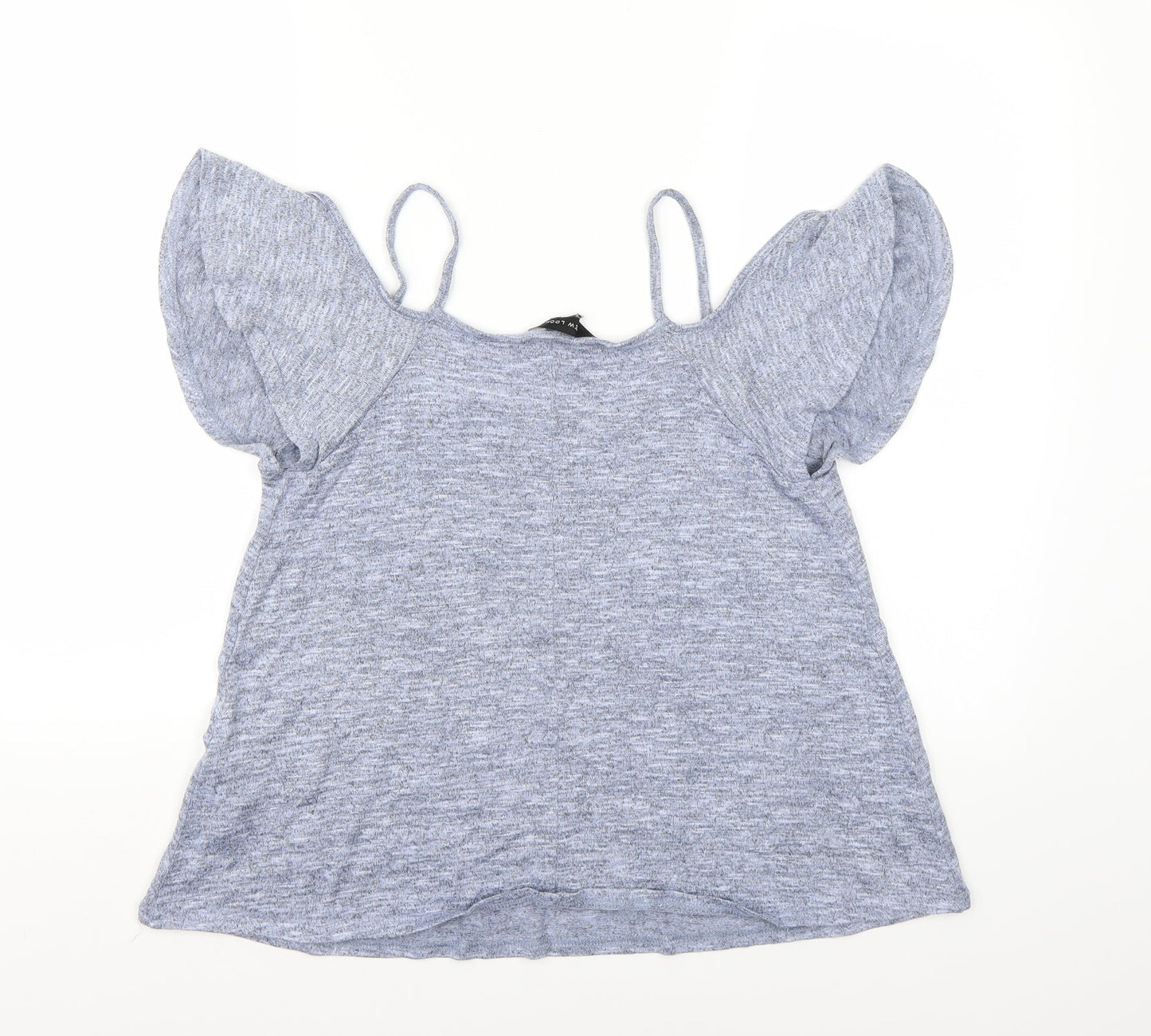 Womens UK Size 10 New Look Blue Basic T-Shirt