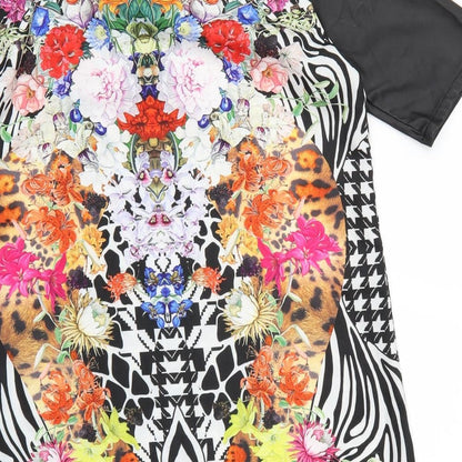 Sweetaeacia Womens Multicoloured Floral  T-Shirt Dress  Size 12