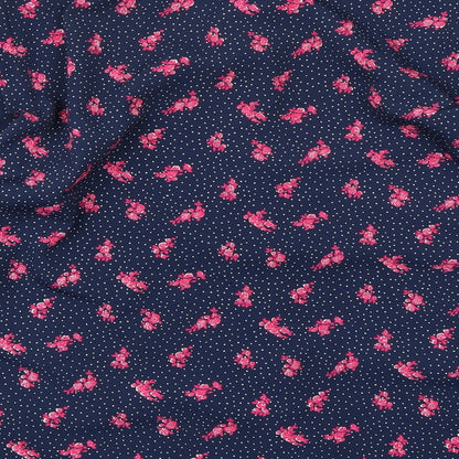 Principles Womens Blue Floral Rayon Jacket Blazer Size 14