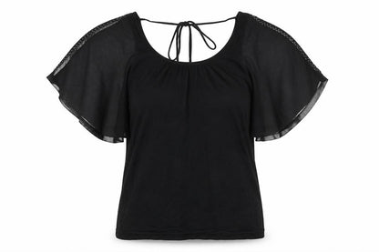 Womens UK Size 8 Warehouse Black Basic Blouse
