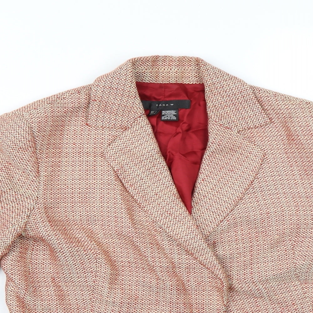 Womens UK Size 8 Zara Woman Multicoloured Jacket