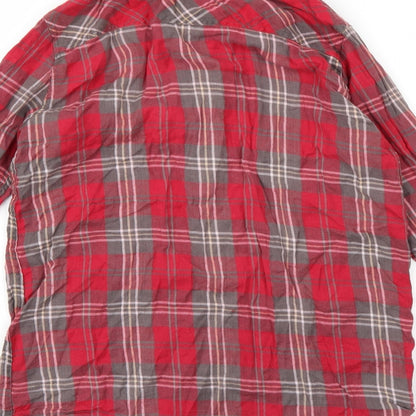 Womens UK Size 8 Topshop Pink Basic Button-Up