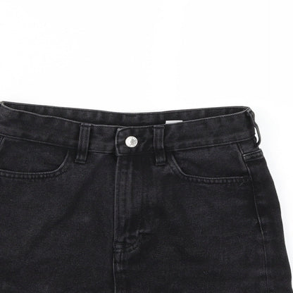 &DENIM Womens Black  Denim A-Line Skirt Size 8