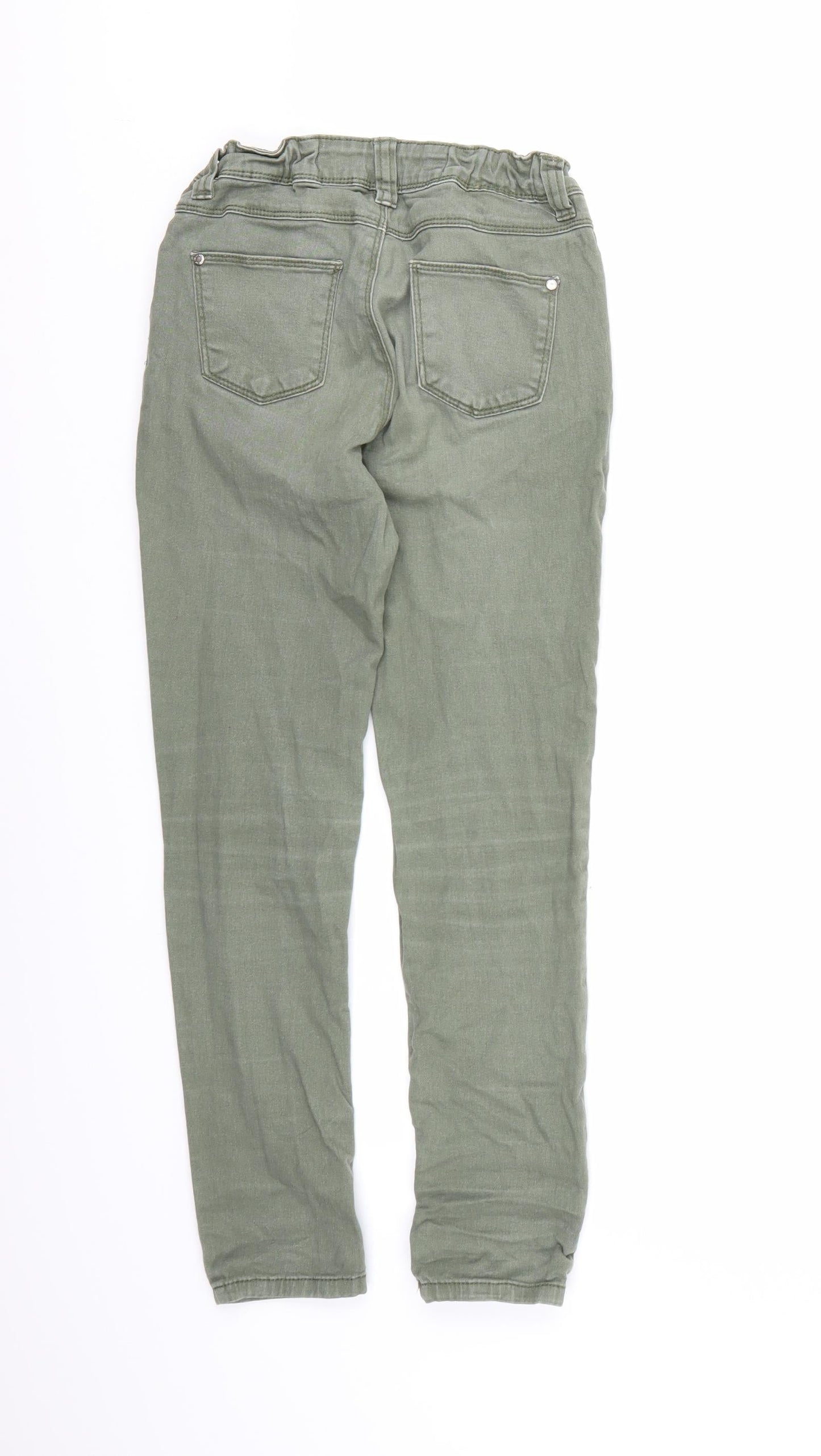 Denim Co. Girls Green  Denim Skinny Jeans Size 10-11 Years