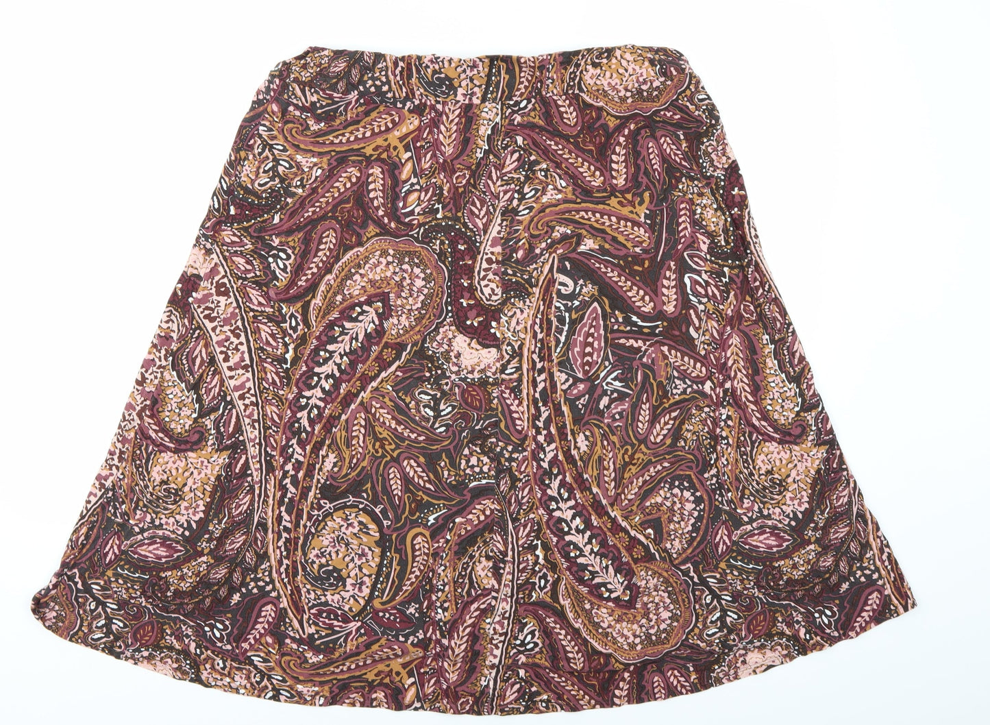 Classic  Womens Multicoloured Paisley  A-Line Skirt