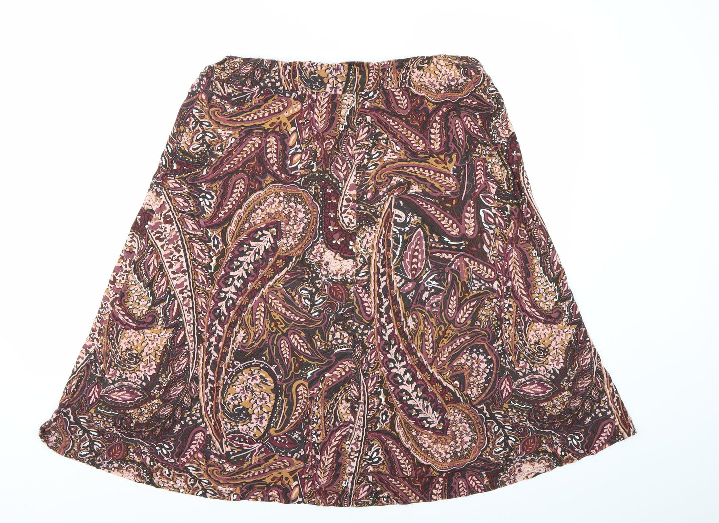 Classic  Womens Multicoloured Paisley  A-Line Skirt