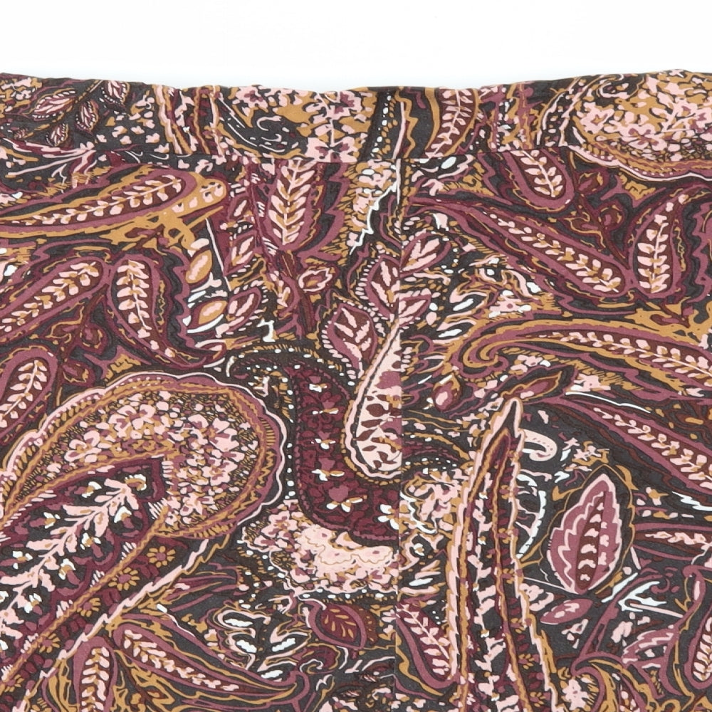 Classic  Womens Multicoloured Paisley  A-Line Skirt