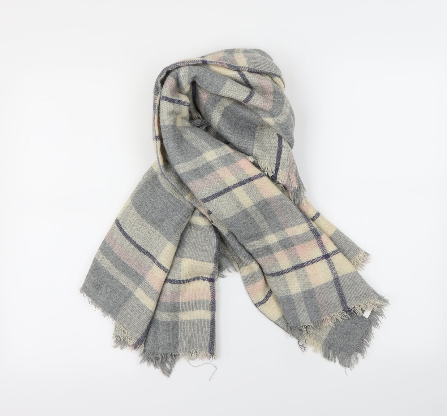 Preworn  Beige Check   Scarf