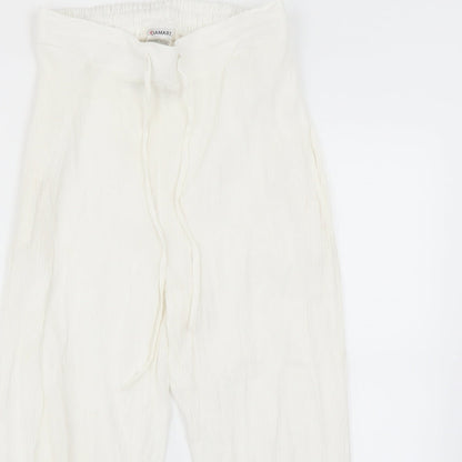 Womens UK Size 14 Damart Regular Fit  White Trousers