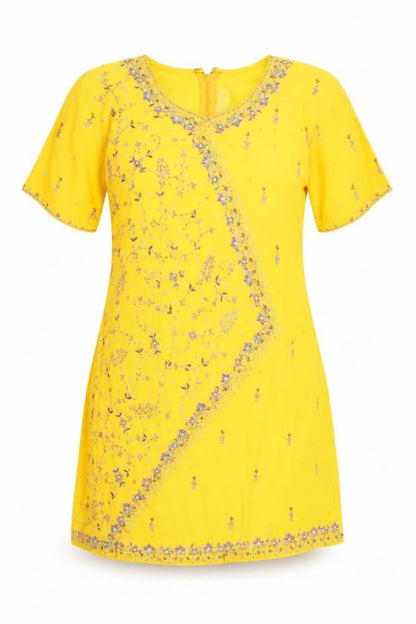 Womens Yellow   Mini  Size 8