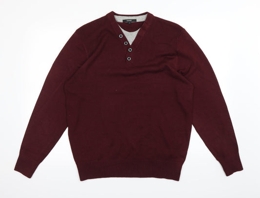 George Mens Red   Pullover Jumper Size M