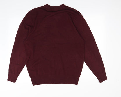 George Mens Red   Pullover Jumper Size M