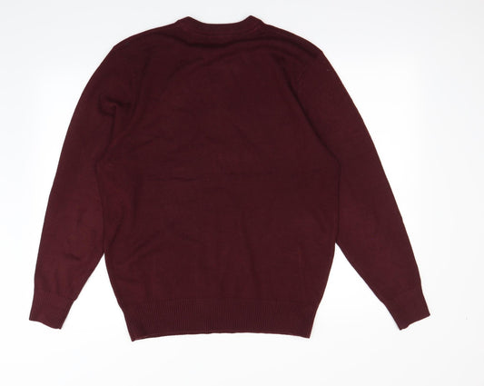 George Mens Red   Pullover Jumper Size M