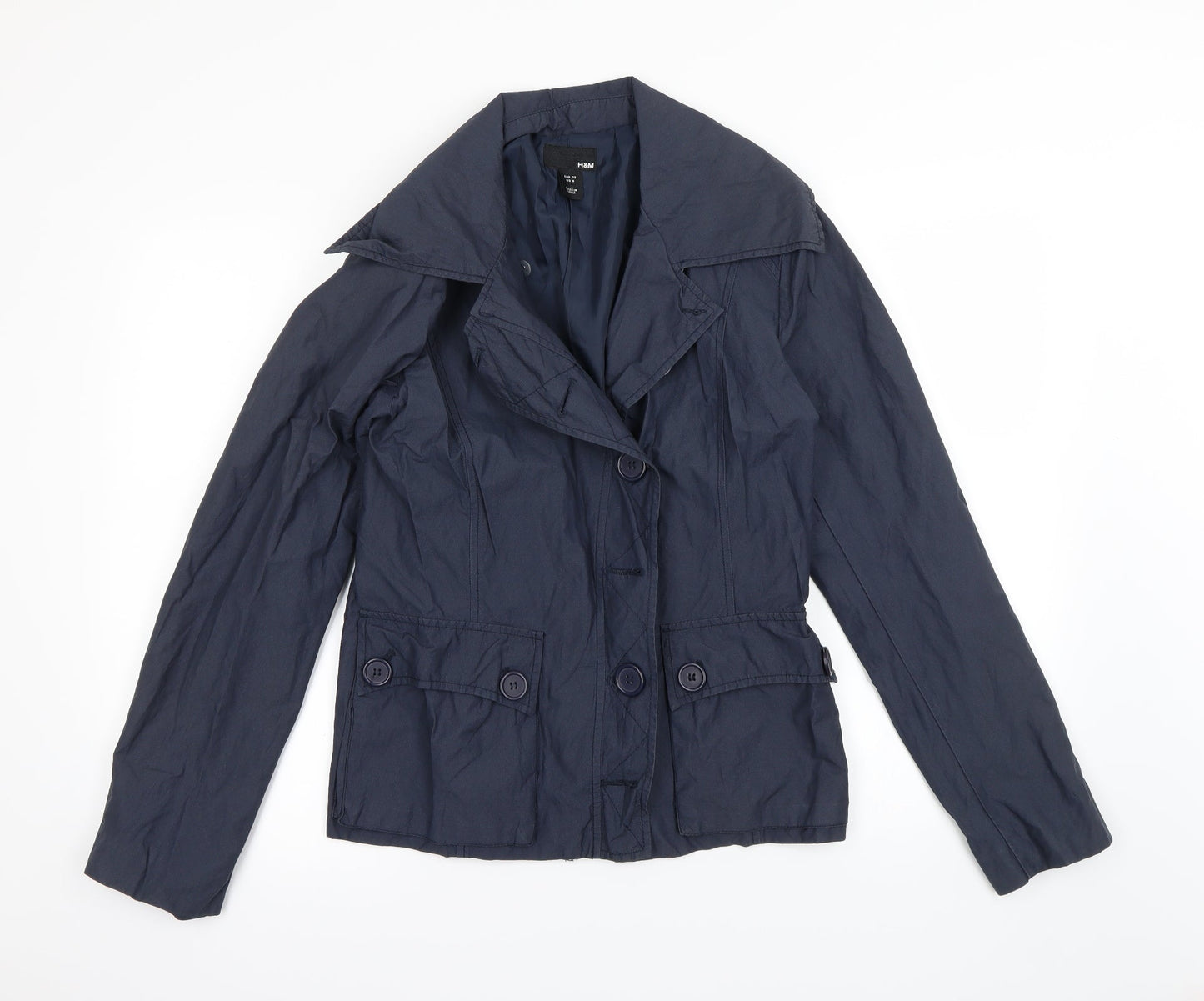 Womens UK Size 8 H&M Blue Jacket