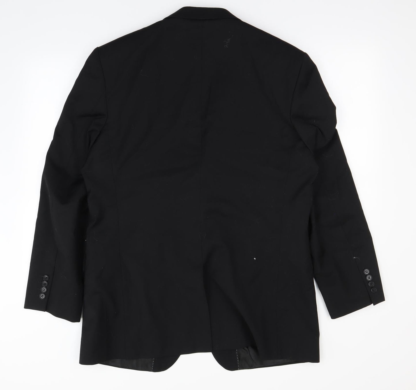 Mens UK Size L Preworn Regular Black Suit 3 Piece