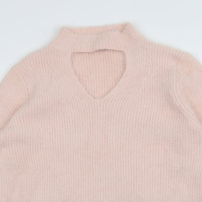 Peacocks Womens Pink   Pullover Jumper Size L