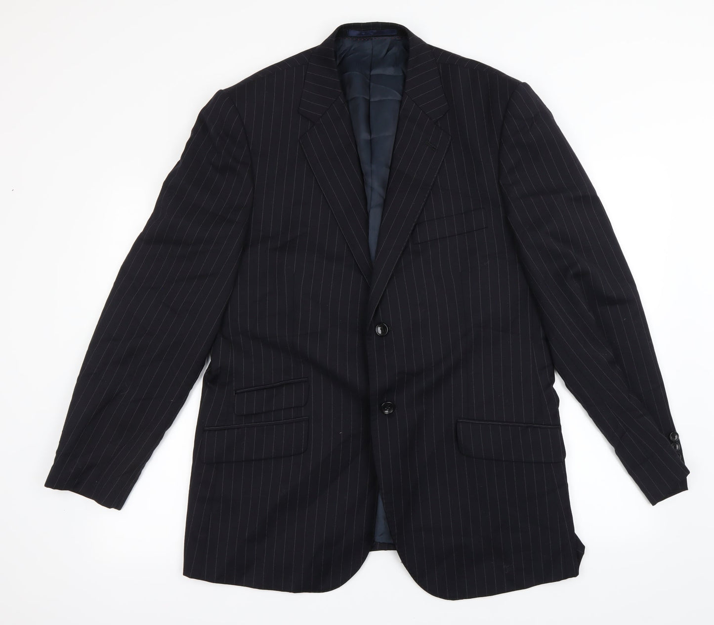 Mens UK Size L Preworn Regular Black Suit Jacket