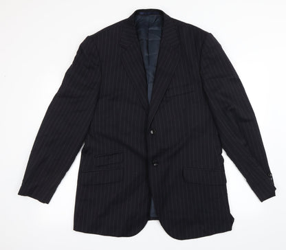 Mens UK Size L Preworn Regular Black Suit Jacket