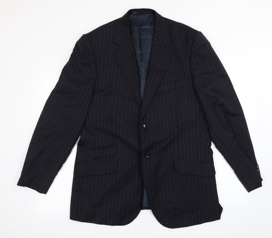 Mens UK Size L Preworn Regular Black Suit Jacket