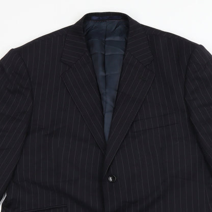 Mens UK Size L Preworn Regular Black Suit Jacket