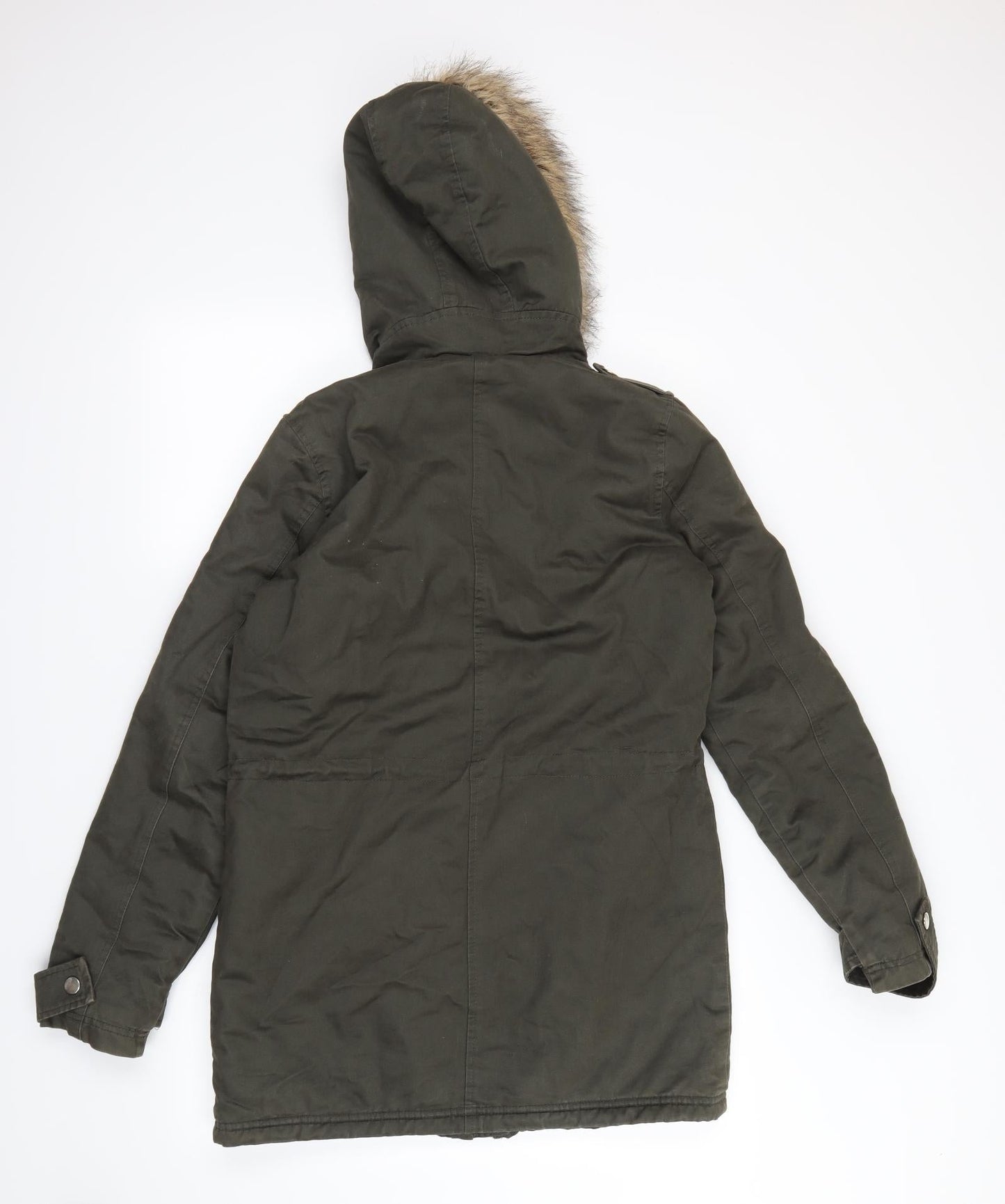 Womens UK Size 8 Dorothy Perkins Green Rain Coat