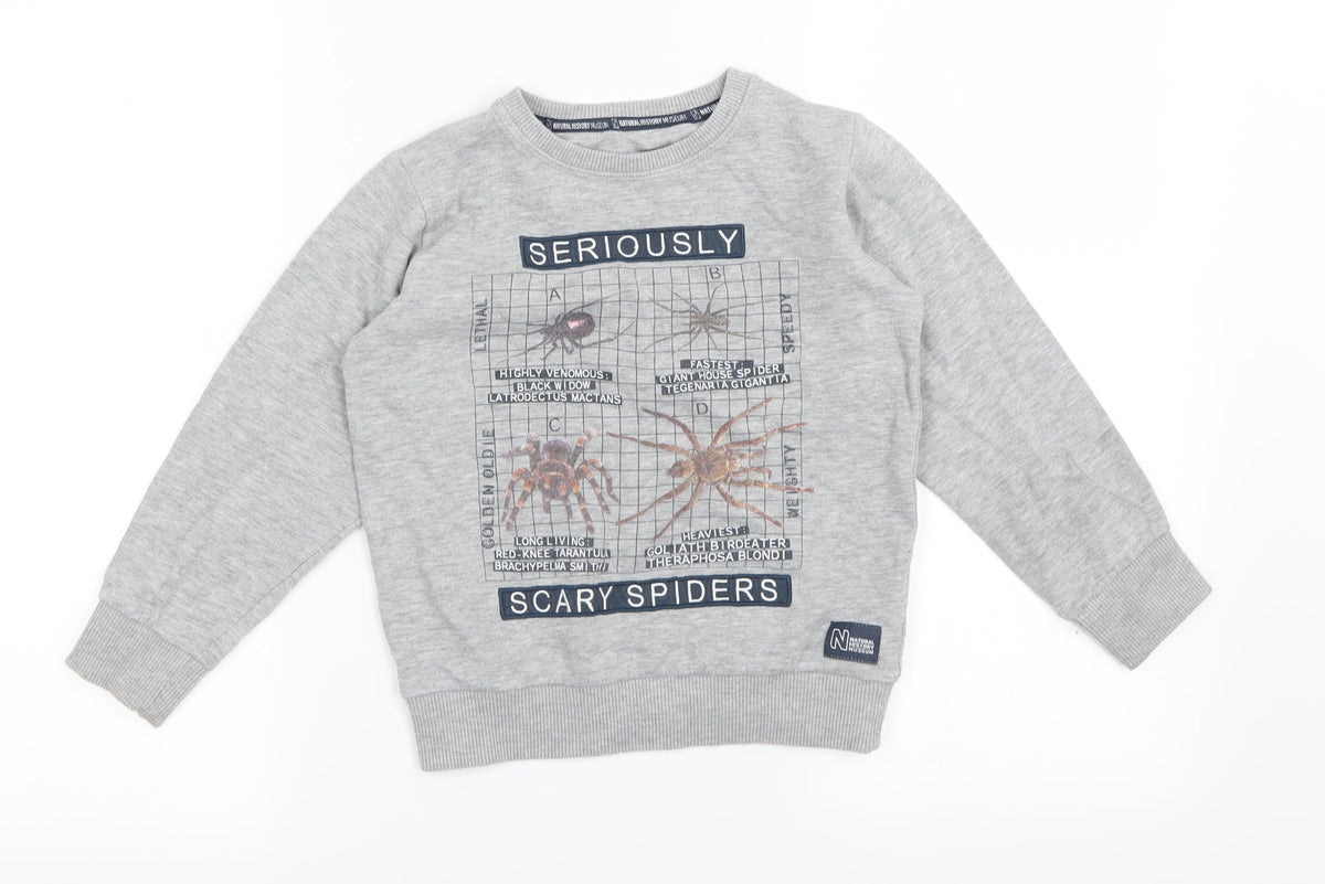 Marks & Spencer Boys Grey   Pullover Jumper Size 4-5 Years